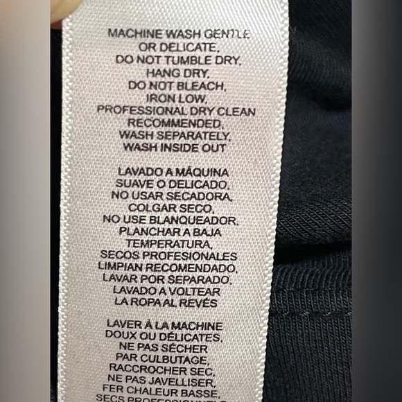 ZYNC Basics by Splash Black Long Sleeve Cotton Top - Size S - Picture 6 of 10